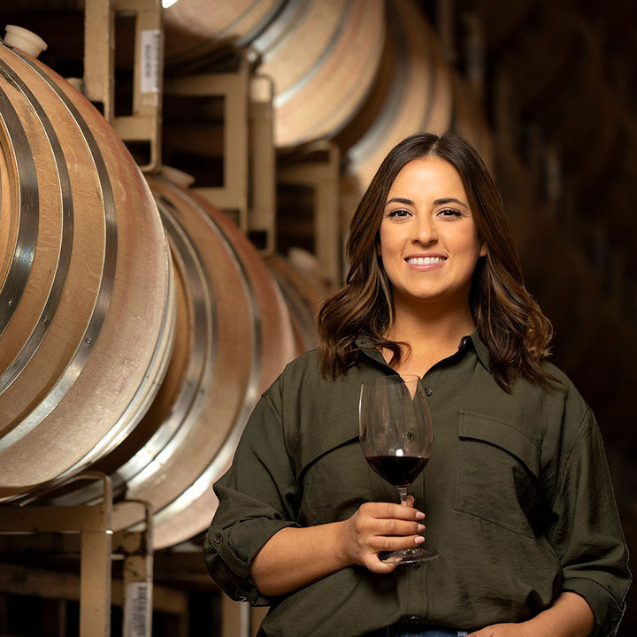Megan Twitchell, Tapestry winemaker headshot in the paso robles vineyards